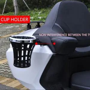 호환  Honda Gold Wing GL1800 투어 에어백 2018-2023 용 Panical Passenger Cup 홀더 수하 왼쪽 및 오른쪽