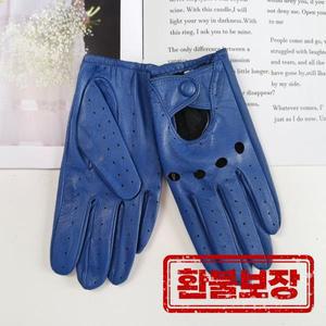 여성용 양가죽 드라이버 장갑 얇은 통기성 안감이 없는 컬러 가죽 장갑 여름