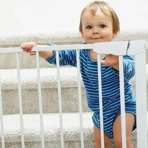 아기 안전 문 가정용 접이식 울타리 유아 안전 문 실내 반려동물 고양이 확장형 강아지 베란다 가드 현관