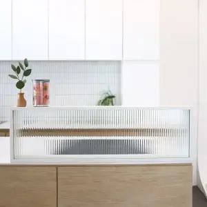 [CJ][덕하우스]아일랜드 주방 유리 파티션 인테리어 가림막 식탁 주방파티션 1000