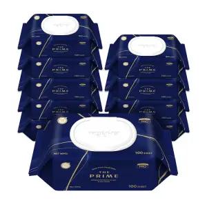 깨끗한나라 프로 더 프라임 물티슈 캡 100매 10개