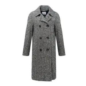 [막스마라][LIVE] 막스마라 알레시아 더블브레스트 코트 블랙/화이트 ALESSIA-001