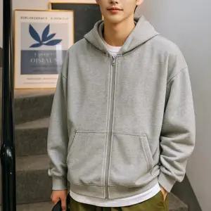 남녀공용 오버핏 후드집업 간절기 아우터 데일리 캐주얼 기본템 루즈핏 집업자켓 가을 봄 데일리코디