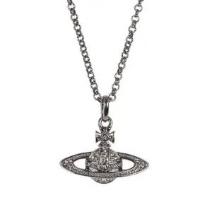 26SS 여성 미니 바스 릴리프 목걸이 건메탈 63020086 02S108