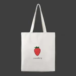 [라일리] Rly 데일리 딸기 백 사각캔버스백 겨울캔버스백 캔버스