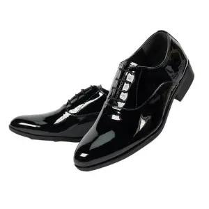 [라일리] Rly 럭셔리광택 히든밴딩 남성 정장 구두-블랙 발편한