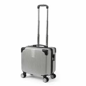 [라일리] Rly 미니 캐리어 18형 실버 여행가방 출장용가방 심