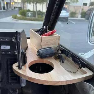 LLV/USPS 우편 운반용 컵 홀더 트레이 LLV 트럭 액세서리 USPS 스캐너 슬롯이 있는 정리함 펜 및 음료