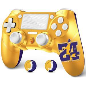 /PS-4 /Slim /Pro와 호환되는 무선 컨트롤러, 커스텀 디자인 V2 게임패드 조이스틱, 케이블 /터치패드 /오디오 잭과 함께하는 보너스 2 엄지 그립