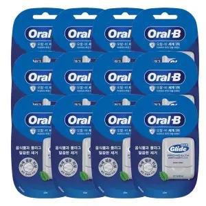 오랄비 글라이드 딥 클린 치실 민트향 40m 12개