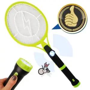 파리채 유인등 랜턴 충전식 전자모기채 5000R