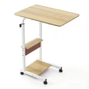 높이조절 테이블(선반형) DT1368731 (내추럴) 사이드 베이직