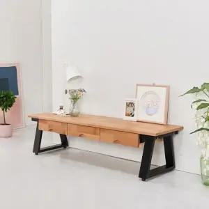 H9460(착불) 테이블 서랍 원목 낮은 가구산책 1200