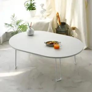 접이식 밥상 거실테이블 좌식 9060 타원 파스텔