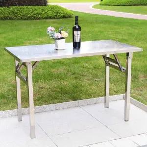 스테인레스 접이식 테이블 식탁 야외 포차 휴대용 업소용