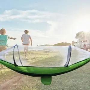 캠핑 해먹 모기장 접이식 침대 감성 용품 1인용 간이 방충망