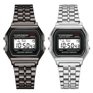 사각 패션 손목시계 스톱워치 알람 전자 시계 M12454