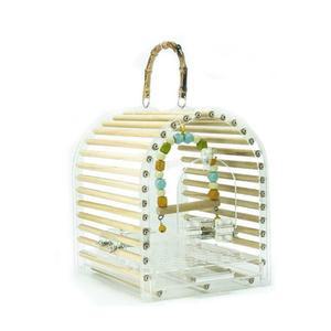 앵무새 이동장 새장 산책 밥통 대형새장 잉꼬 물통 놀이터 사육 경량 가방 48x36x93