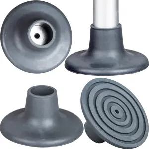 침대 옆 컴모드 시트용 PCS 교체용 발 캡 4개 1-1/8인치 I.D 고무 패드 유니버설 핏 샤워 의자 목욕 벤치