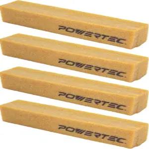 샌딩 벨트 및 디스크용 POWERTEC 71002-P4 연마 클리닝 스틱 8-1/2인치 4PK 천연 고무 지우개 - 완벽을