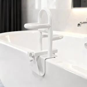 조절 가능한 노인용 욕조 안전 레일 및 샤워 그립 바 - 튼튼한 지지대 높이/폭 유연성 향상된 욕실 견고한