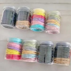 [신상오픈런]여성용 대용량 머리끈 세트 100개 통포함 탄력 헤어소품 (41316238)