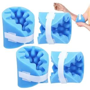 노인용 Threlaco 4개 팔꿈치 보호대 조절 가능한 디큐비투스 케어 여성 남성용 압력 한 가지 사이즈로 모두