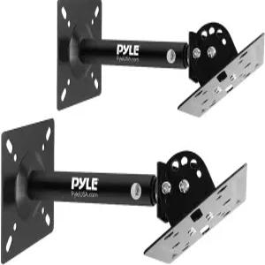 파일 유니버설 스피커 마운팅 브래킷 - 조절 가능한 회전 기울기가 있는 천장 및 벽 마운트 13.4인치