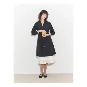 빈폴 레이디스 B. my 볼륨 소매 미디엄 기장 원피스 블랙 BF5271N015 1213948