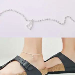 큐트 하트 실버 볼 체인 실버 발찌 은발찌 실버발찌