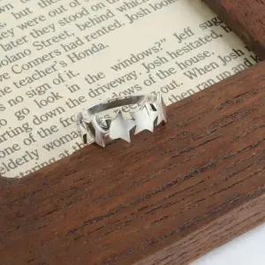 [신상오픈런]별모양반지 플랫 귀여운 키치 오성 실버링 (29987857)