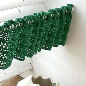 레이스 뜨개 바란스 2색 미니커튼 옐로우 그린