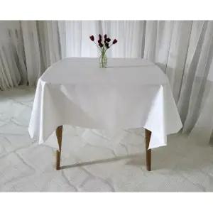 관공서 방수식탁보 방수테이블보 흰칼라 1인용 크기 115x115