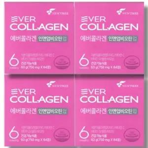 [건강나라] 에버콜라겐 인앤업비오틴 업 750mg 84정 4박스