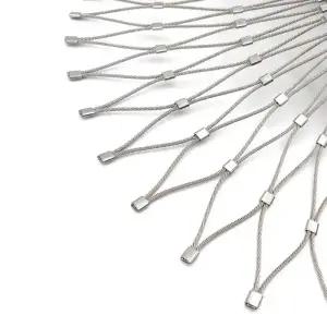 오이망 고추망 정원 발코니 보호 스틸 304 와이어 로프 NET 케이블 메쉬 충격 방지반 새 사슴 개 울타리 구