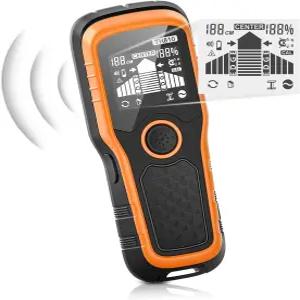 핸드스타 스터드 파인더 벽 스캐너 - 6-in-1 업그레이드된 다기능 자동 감지 기능과 LCD 디스플레이 및