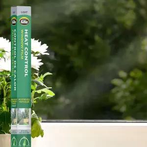 길라 열 제어 연회색 접착 주거용 DIY 창문 필름 햇빛 차단 3피트 x 15피트 (36인치 180인치)