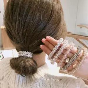 [신상오픈런]블링머리끈 진주끈 골드참 탄개 투명 홀로그램 (30488807)