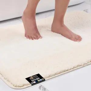 텍스처 고무 뒷면이 있는 고릴라 그립 소프트 플러시 욕실 러그 흡수성 퀵 드라이 목욕 매트 세탁기 세탁
