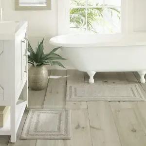 토미 바하마 - 욕실 러그 부드러운 푹신한 면 목욕 매트 흡수력이 뛰어나고 세탁기 사용이 가능한