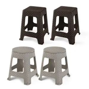 국산 튼튼한 편의점 행사 테라스 의자 스툴 2P 편의점의자 낮은의자