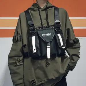 테크웨어 스포츠 라이딩 체스트백(반사블랙) 러닝가방