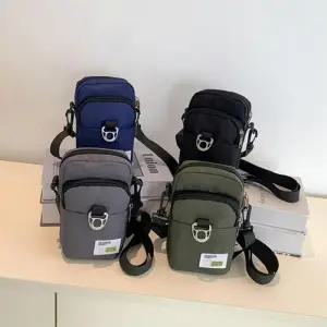 크로스백 가방 옥스포드 핸드폰 남자 3단수납 핸드폰가방 [보리별] 데일리 작업 여행