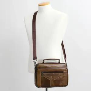 출퇴근용 남성 크로스백 가방 직장인 M02 소가죽