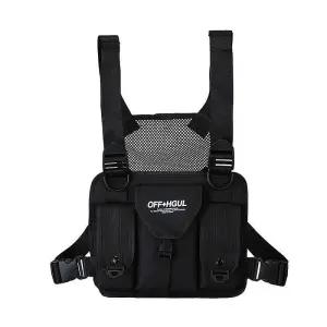 스포츠 테크웨어 라이딩 러닝가방 체스트백(블랙)