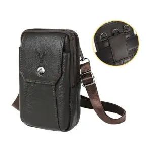 다크브라운 일상 미니백 - 크로스가방 여행 가죽 보조