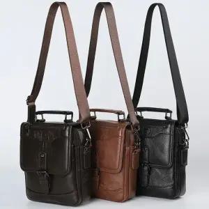 대학생 가죽 크로스백 토트가방 B11 데일리 남성