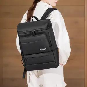 [신상오픈런]대학생 남녀용 빅사이즈 무지 사각 캐주얼 백팩 (37000828)