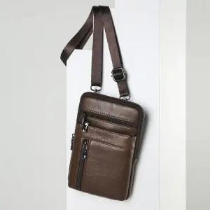 미니크로스백 보조가방 B13 허리벨트가능 소가죽