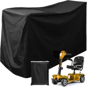 모빌리티 스쿠터 커버 55인치 x 26인치 36인치 방수 휠체어 보관 여행용 날씨 전기 의자 헤비 듀티 190D